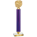 Value Purple Carbon Fiber Cheerleading Trophy