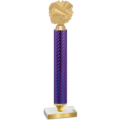 Value Purple Carbon Fiber Cheerleading Trophy