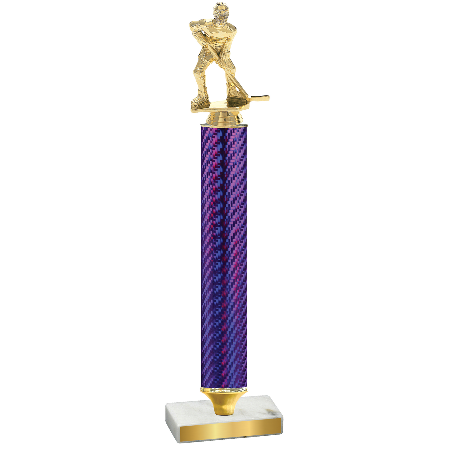 Value Purple Carbon Fiber Hockey Trophy