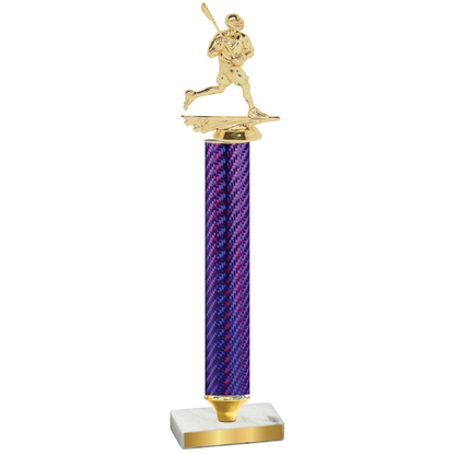 Value Purple Carbon Fiber Lacrosse Trophy