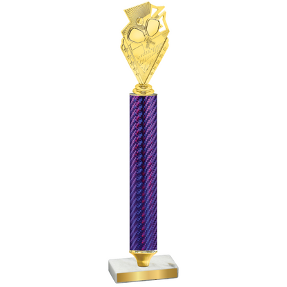 Value Purple Carbon Fiber Pickleball Trophy