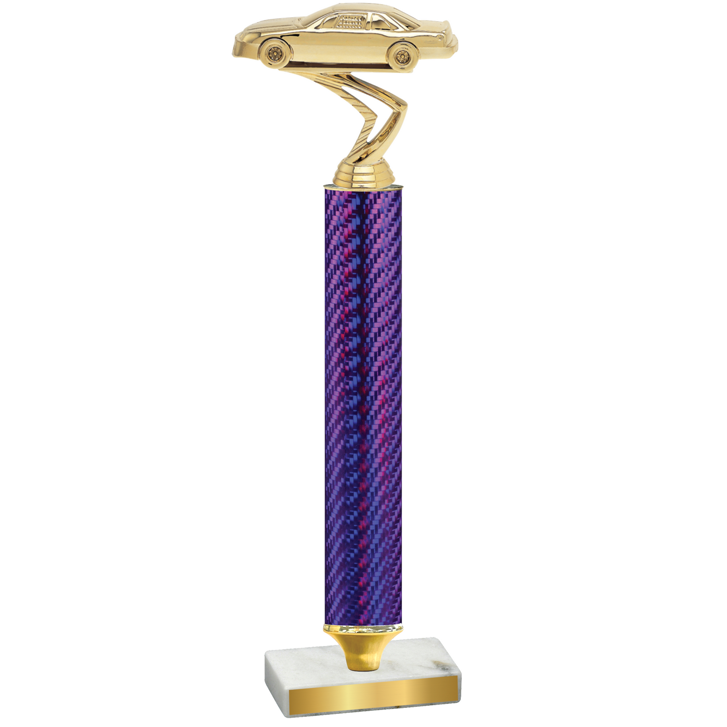 Value Purple Carbon Fiber Cars Trophy