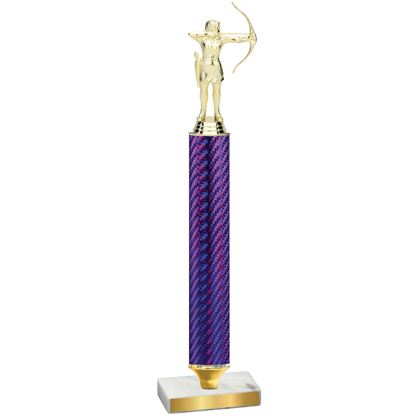 Value Purple Carbon Fiber Archery Trophy