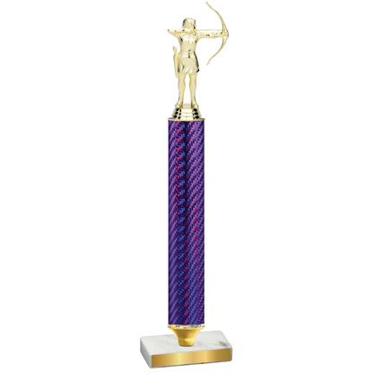 Value Purple Carbon Fiber Archery Trophy