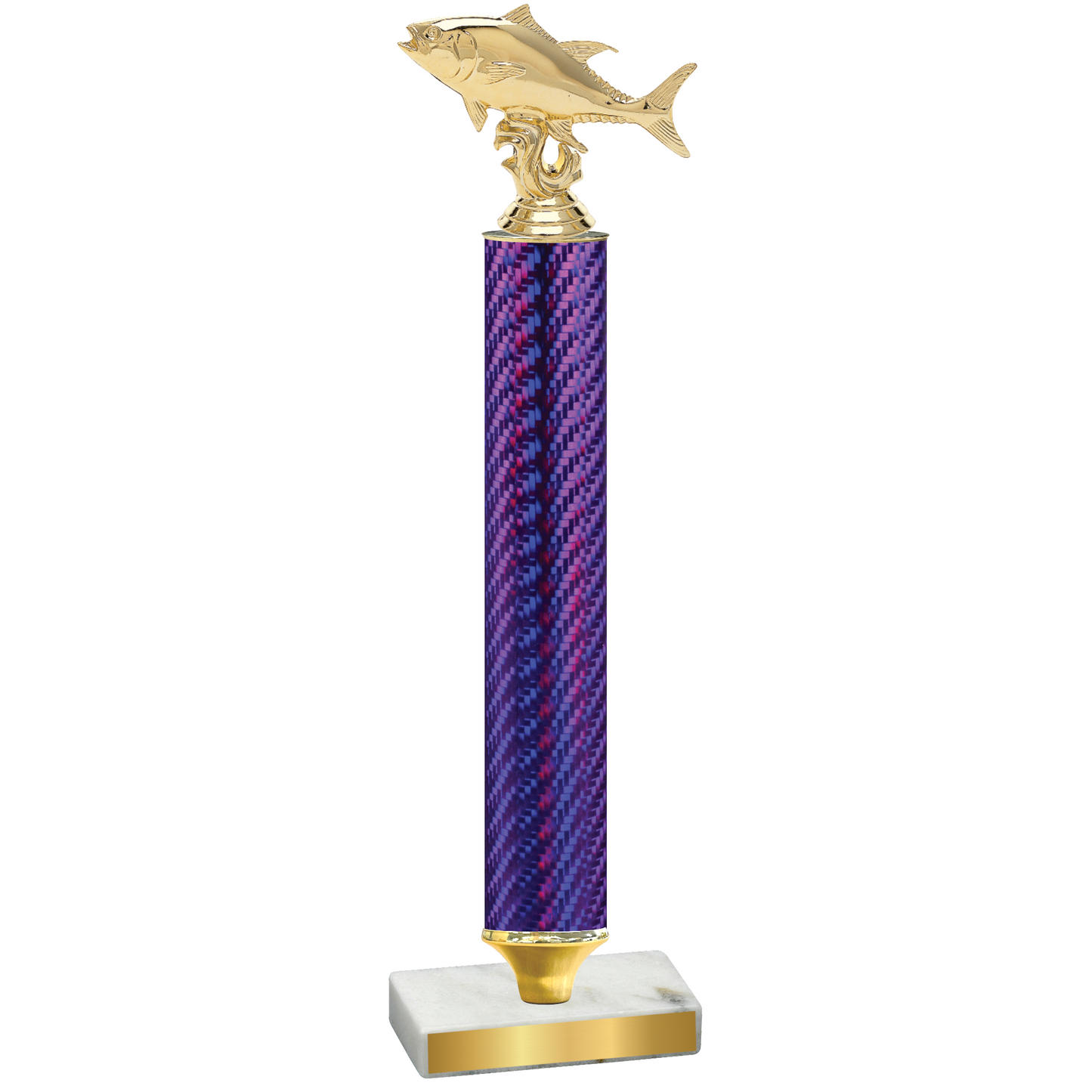 Value Purple Carbon Fiber Fishing Trophy