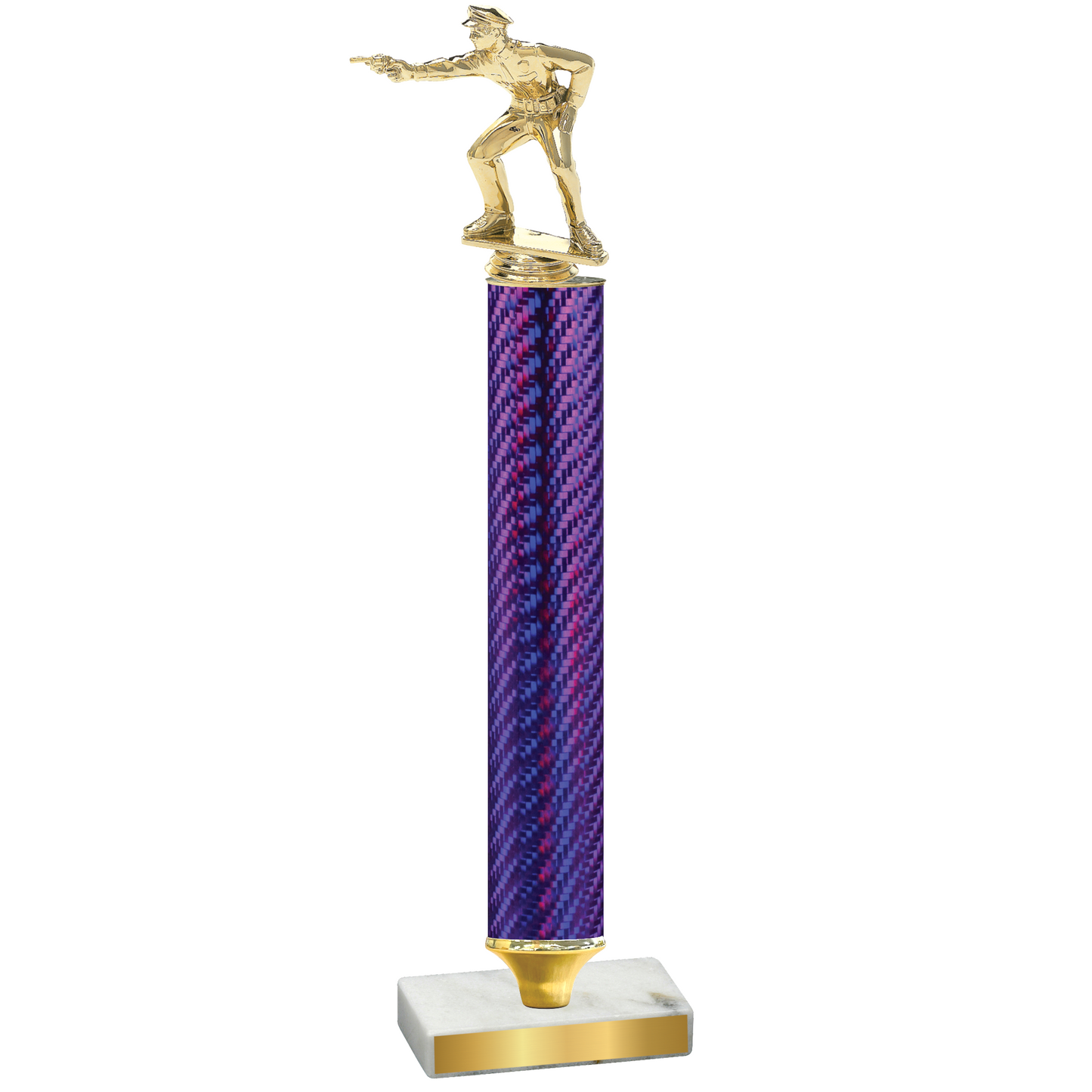 Value Purple Carbon Fiber Shooter Trophy