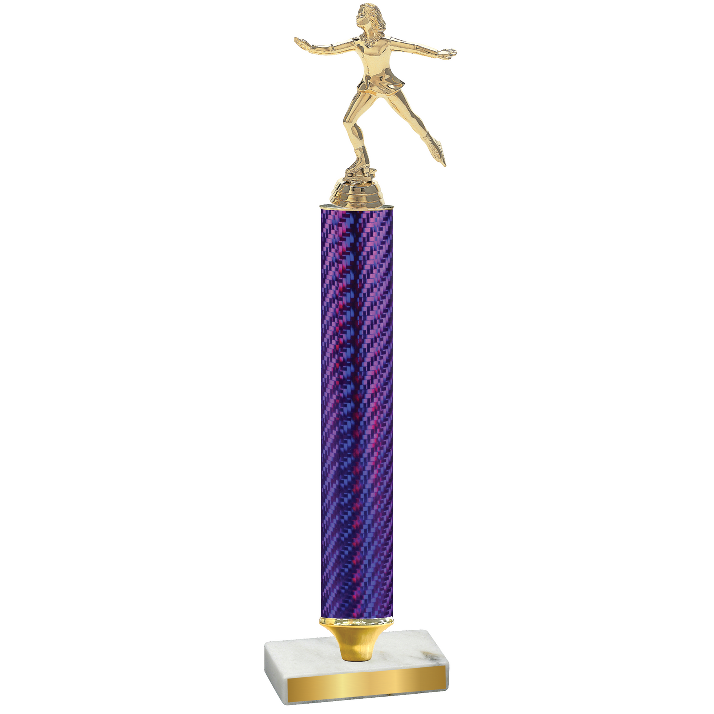 Value Purple Carbon Fiber Skater Trophy