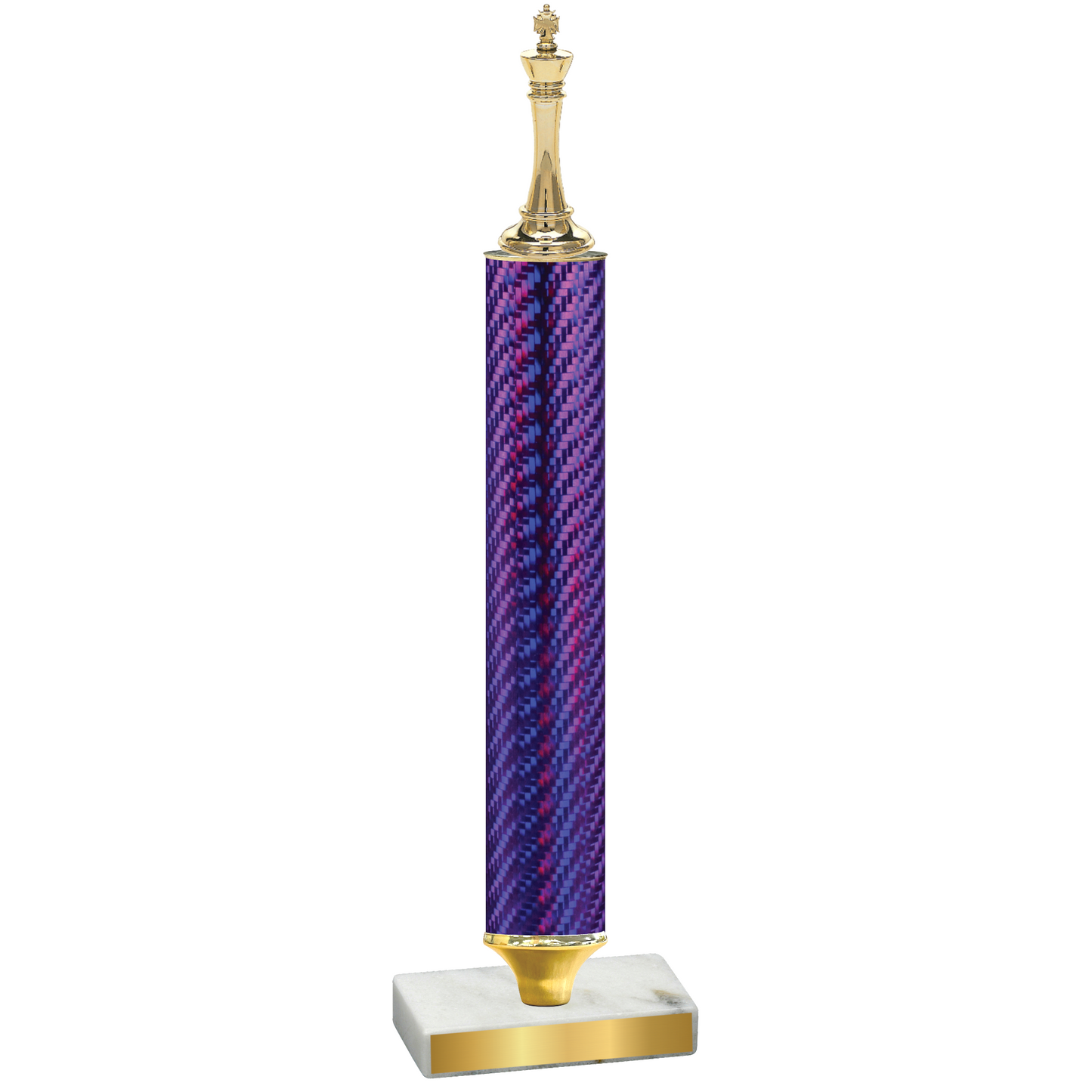 Value Purple Carbon Fiber Chess Trophy