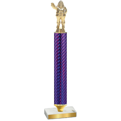 Value Purple Carbon Fiber Holiday Trophy