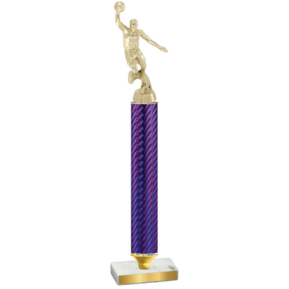 Value Purple Carbon Fiber Basketball Trophy