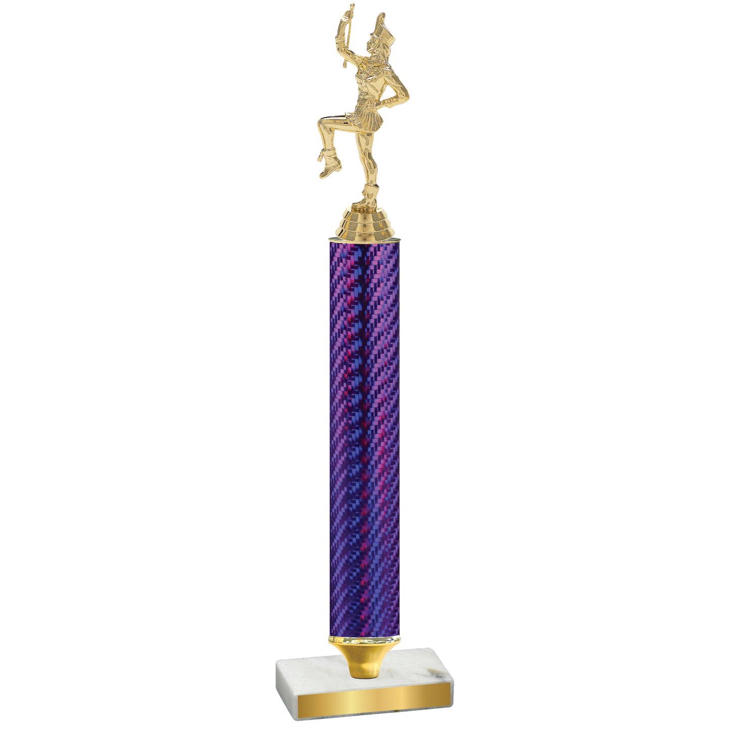 Value Purple Carbon Fiber Majorette Trophy