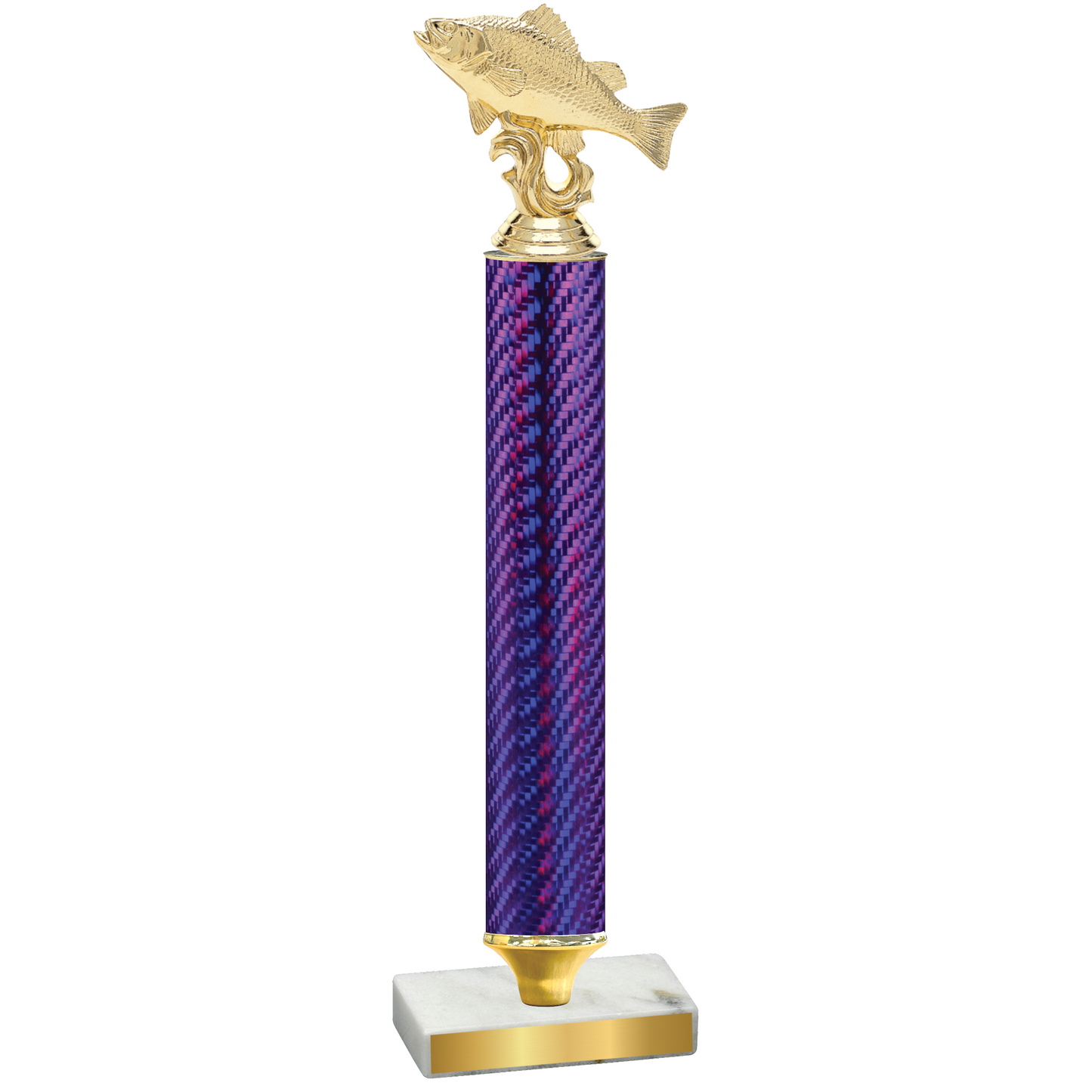 Value Purple Carbon Fiber Fishing Trophy