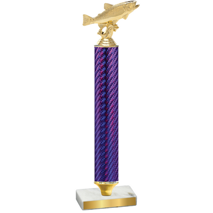 Value Purple Carbon Fiber Fishing Trophy