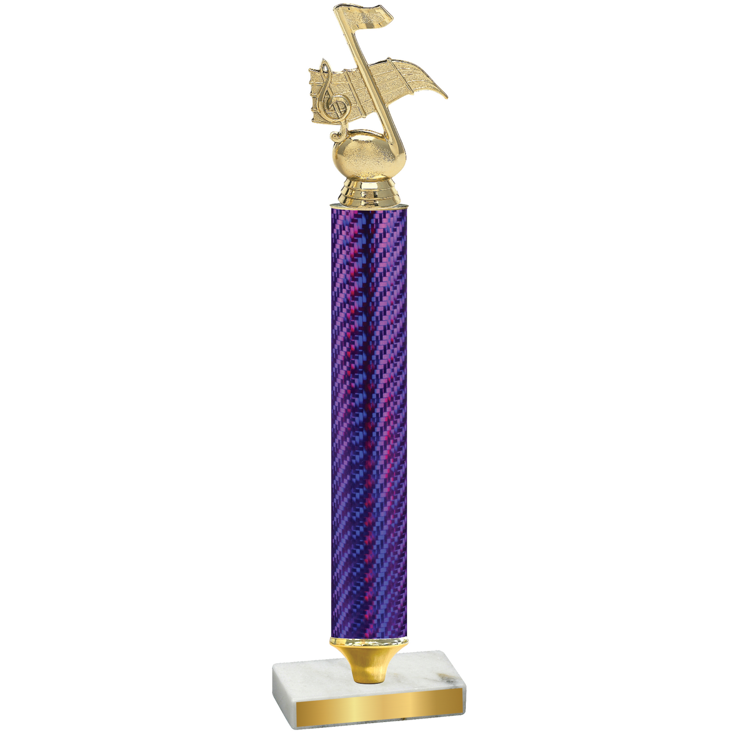 Value Purple Carbon Fiber Music Trophy