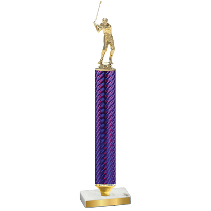 Value Purple Carbon Fiber Golf Trophy