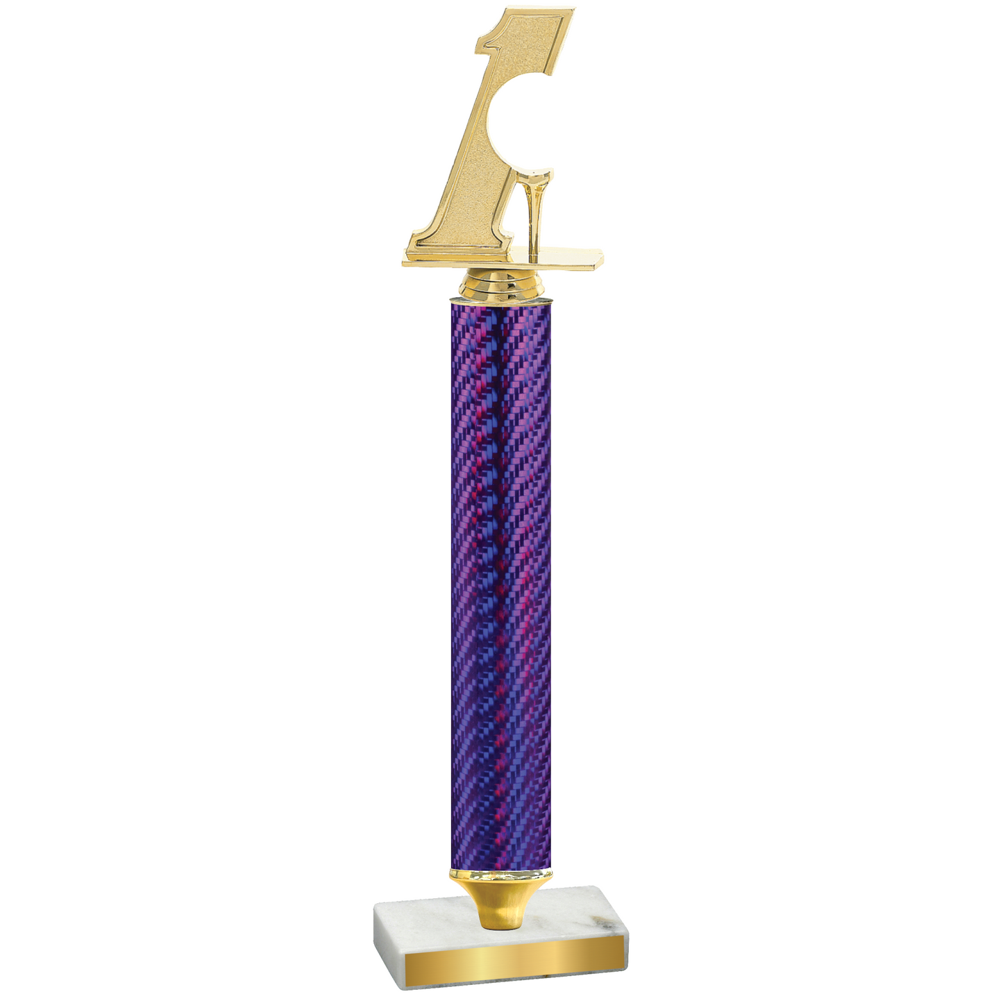 Value Purple Carbon Fiber Golf Trophy