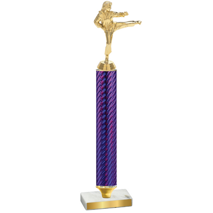 Value Purple Carbon Fiber Karate Trophy