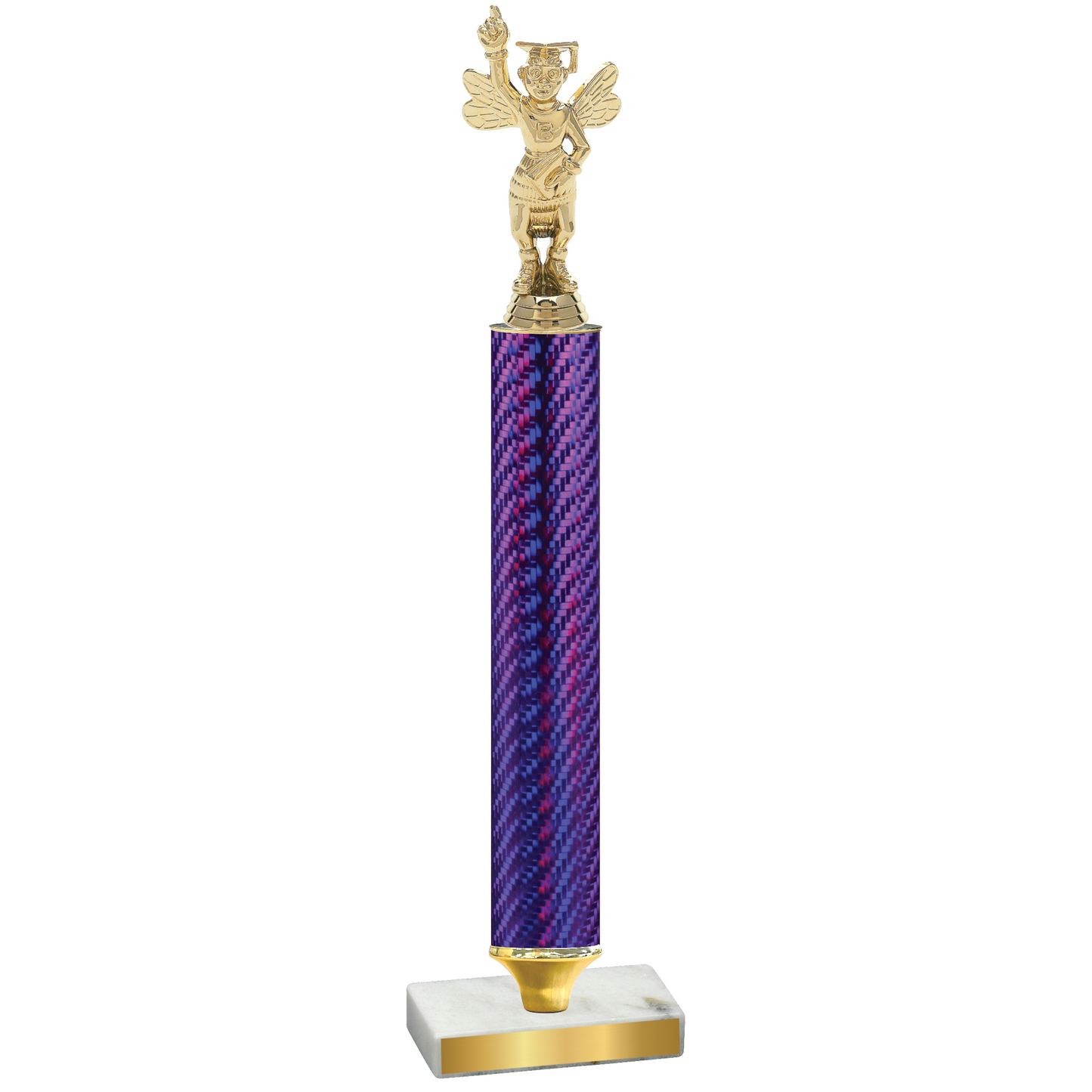 Value Purple Carbon Fiber Academics Trophy