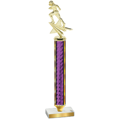 Value Purple Glacier Football Trophy