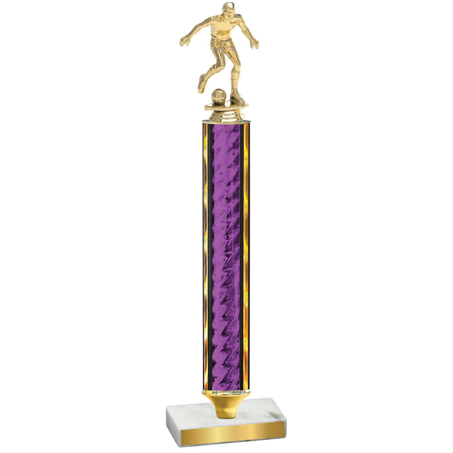 Value Purple Glacier Soccer Trophy