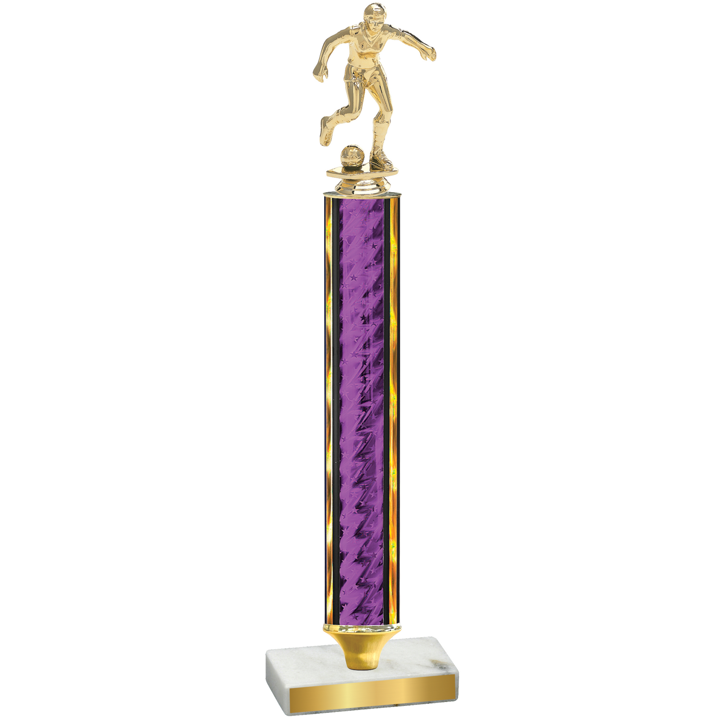 Value Purple Glacier Soccer Trophy