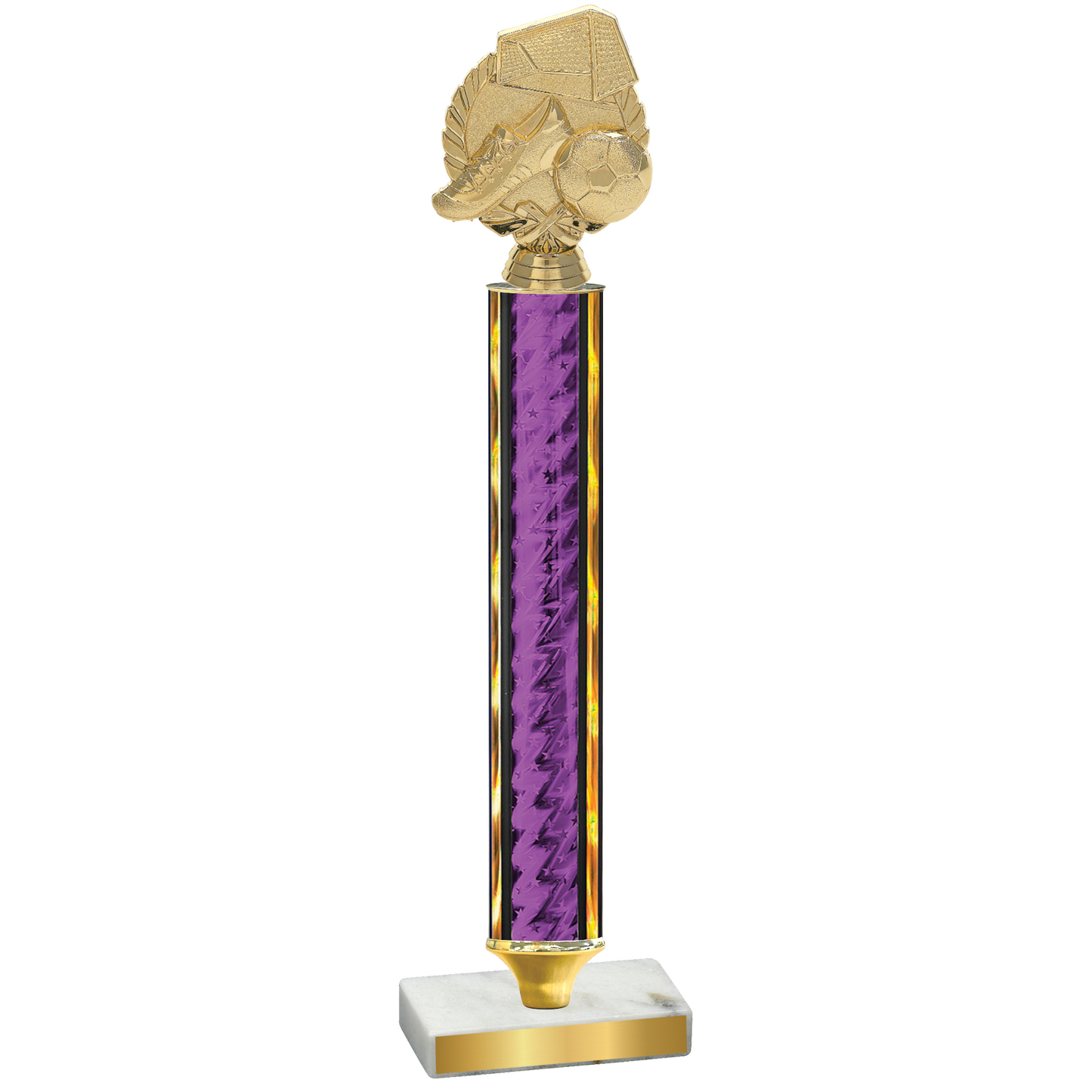 Value Purple Glacier Soccer Trophy