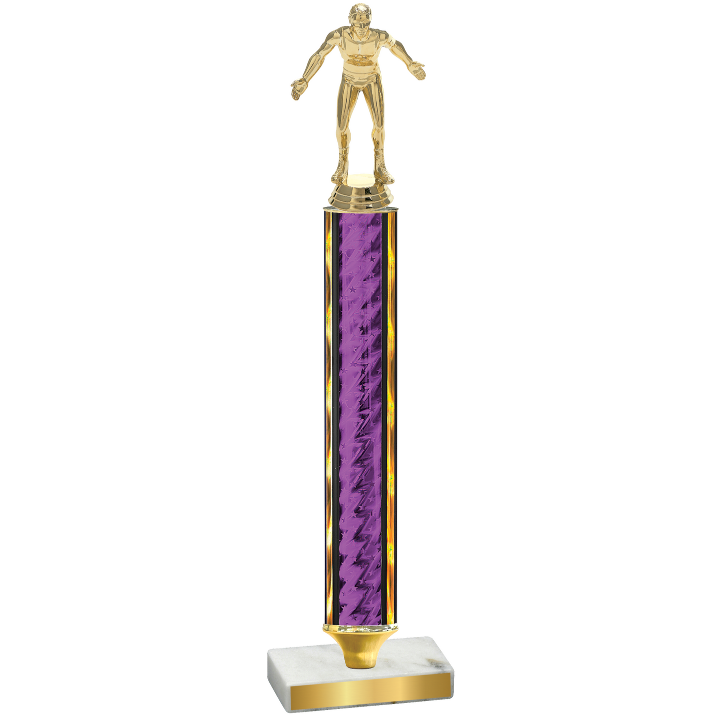 Value Purple Glacier Wrestling Trophy