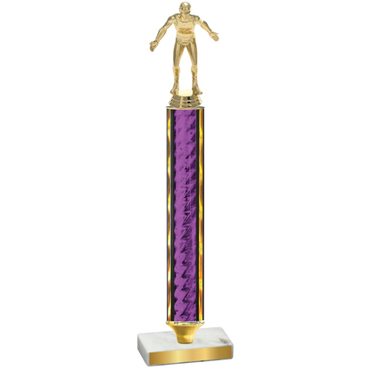 Value Purple Glacier Wrestling Trophy