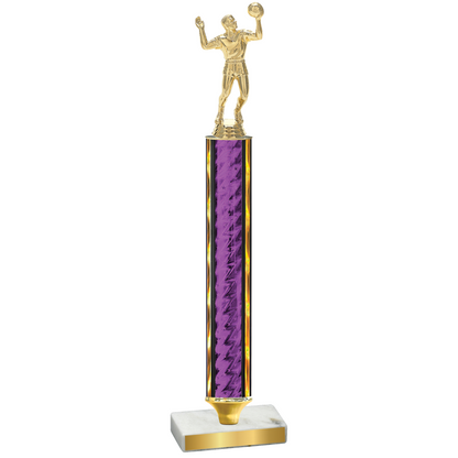 Value Purple Glacier Volleyball Trophy