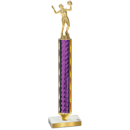 Value Purple Glacier Volleyball Trophy