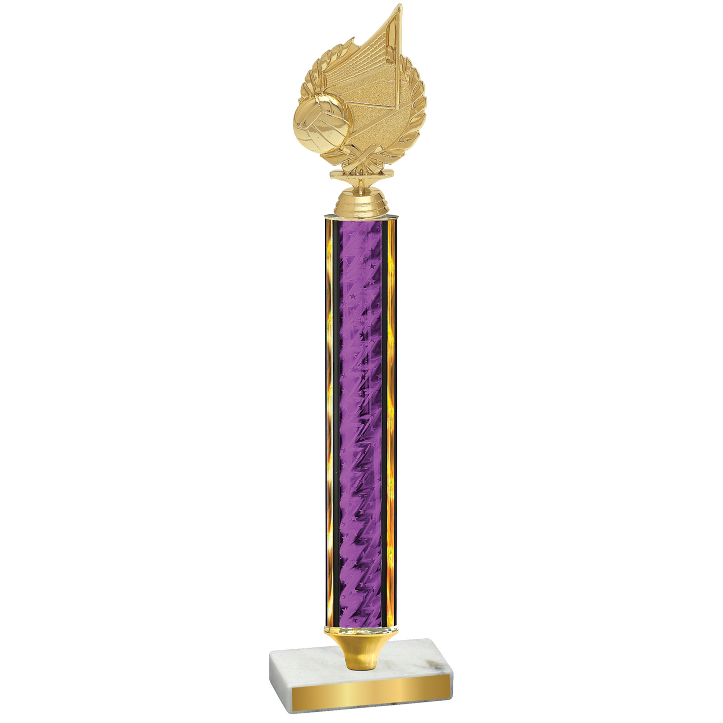 Value Purple Glacier Volleyball Trophy