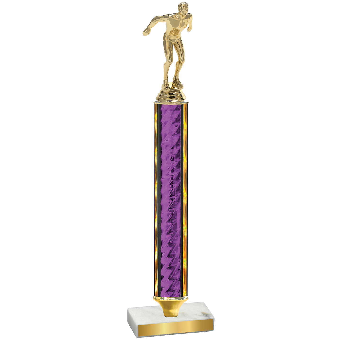 Value Purple Glacier Swimming Trophy