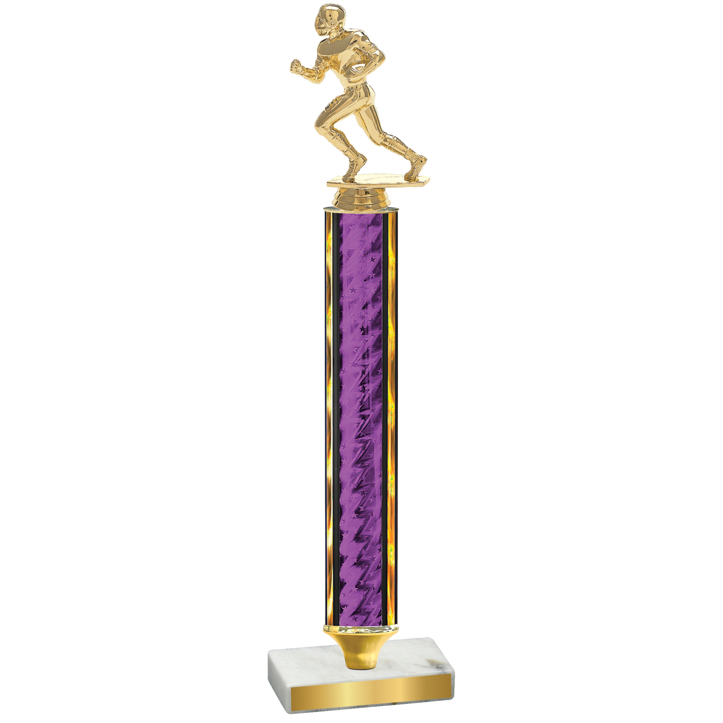 Value Purple Glacier Football Trophy