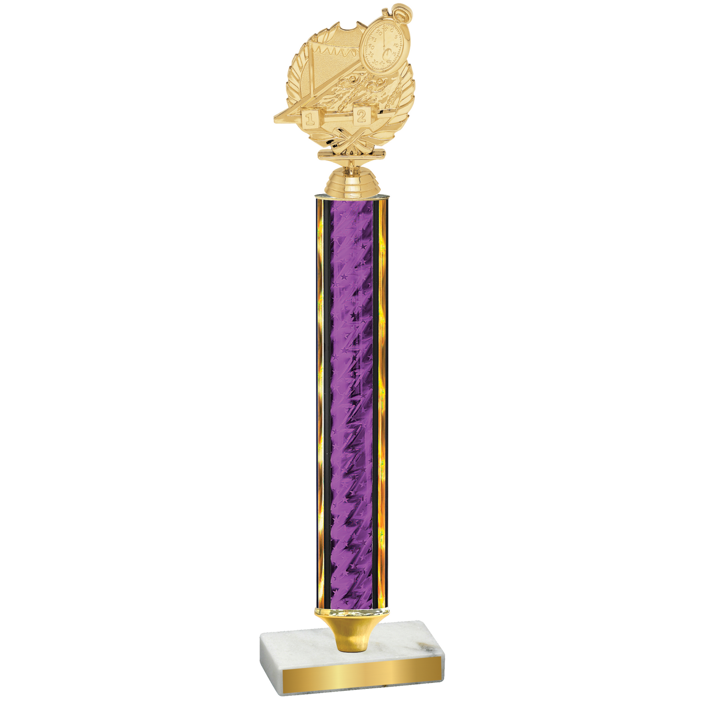 Value Purple Glacier Swimming Trophy