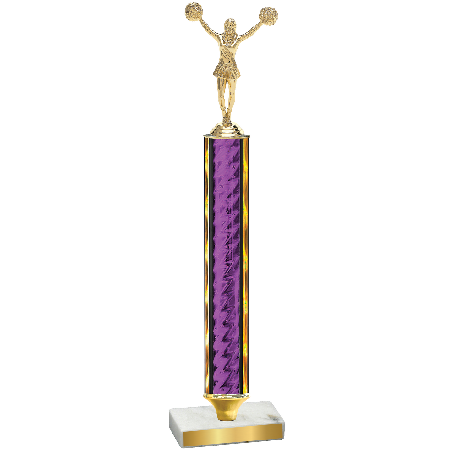 Value Purple Glacier Cheerleading Trophy