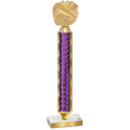Value Purple Glacier Cheerleading Trophy