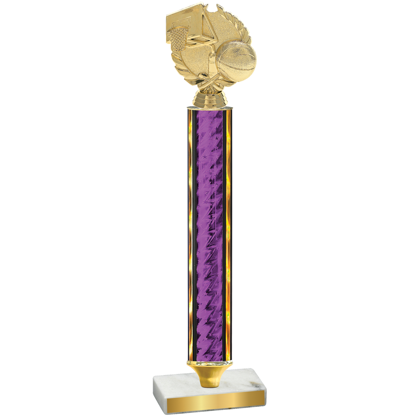 Value Purple Glacier Basketball Trophy