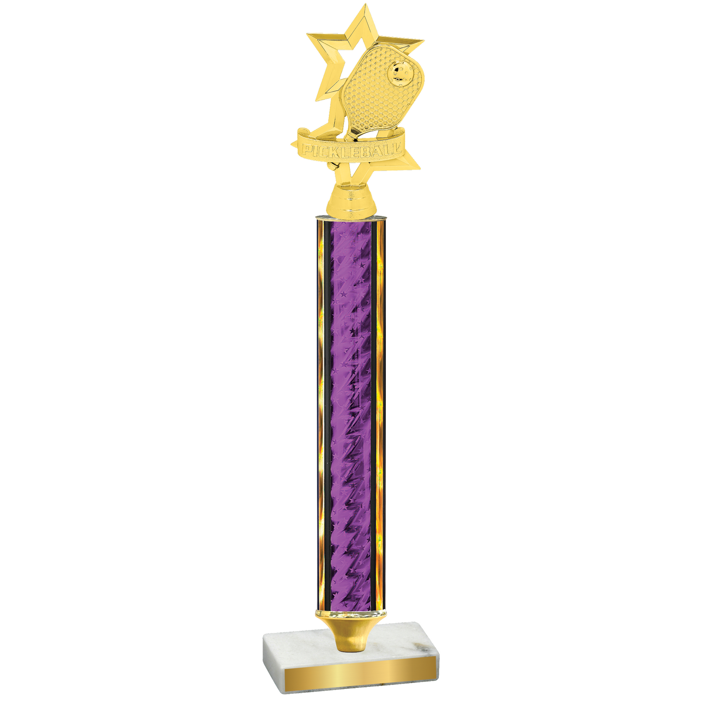 Value Purple Glacier Pickleball Trophy