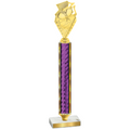 Value Purple Glacier Pickleball Trophy
