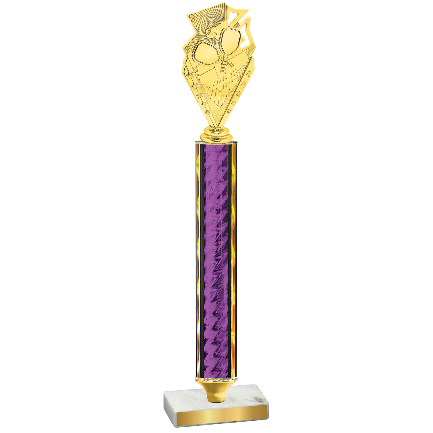 Value Purple Glacier Pickleball Trophy