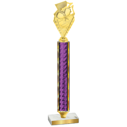 Value Purple Glacier Pickleball Trophy