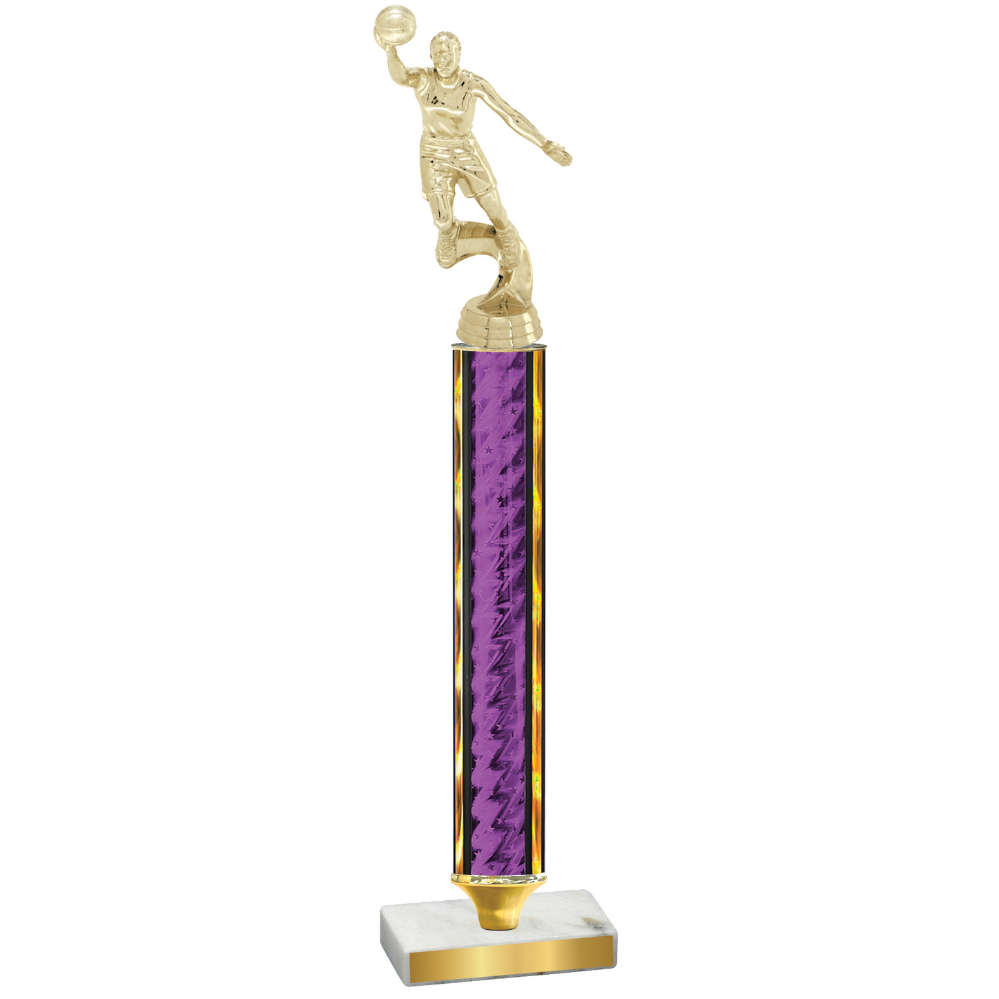 Value Purple Glacier Basketball Trophy