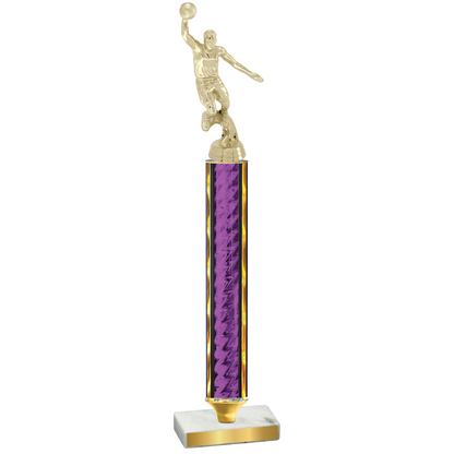 Value Purple Glacier Basketball Trophy