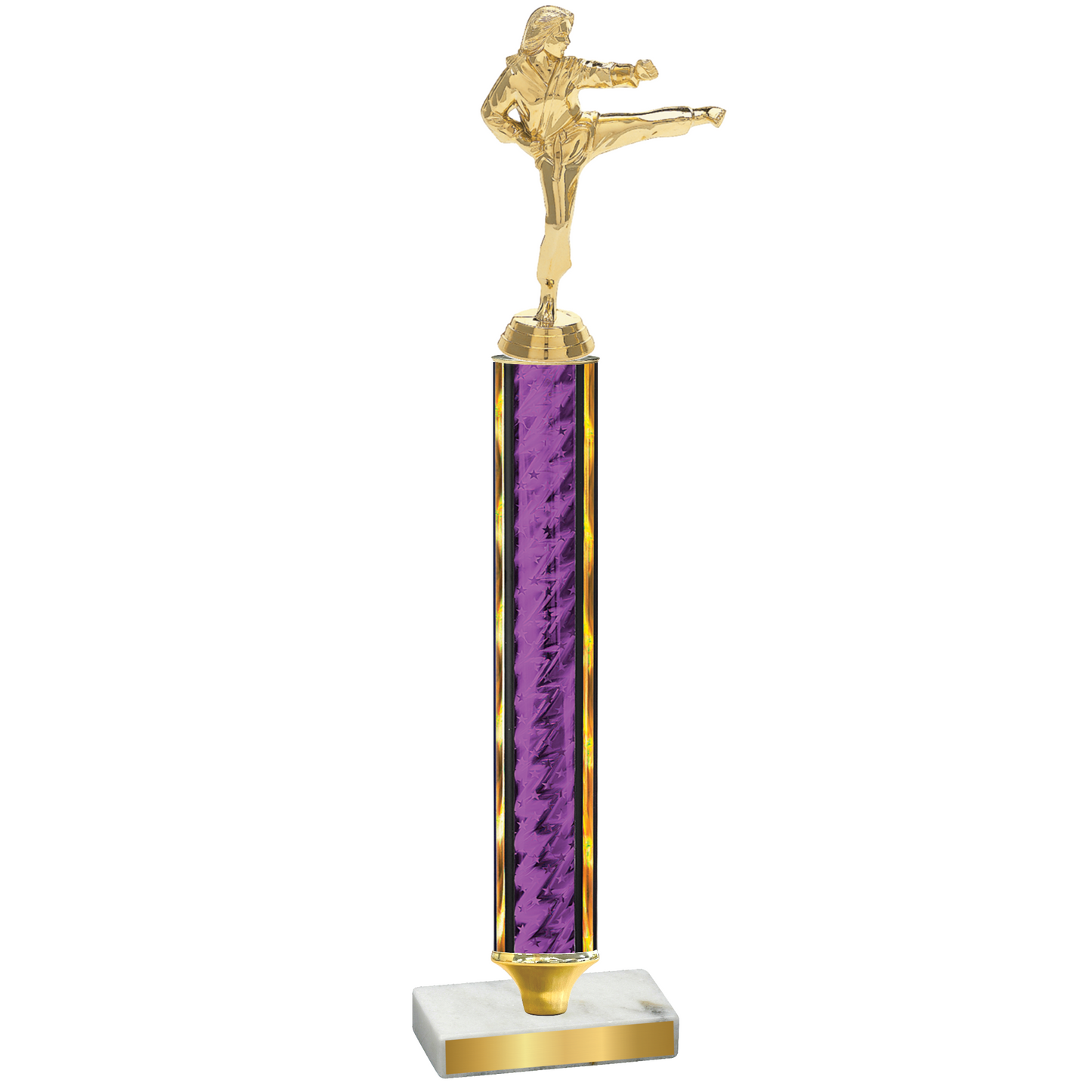 Value Purple Glacier Karate Trophy