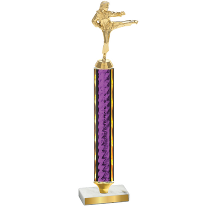 Value Purple Glacier Karate Trophy