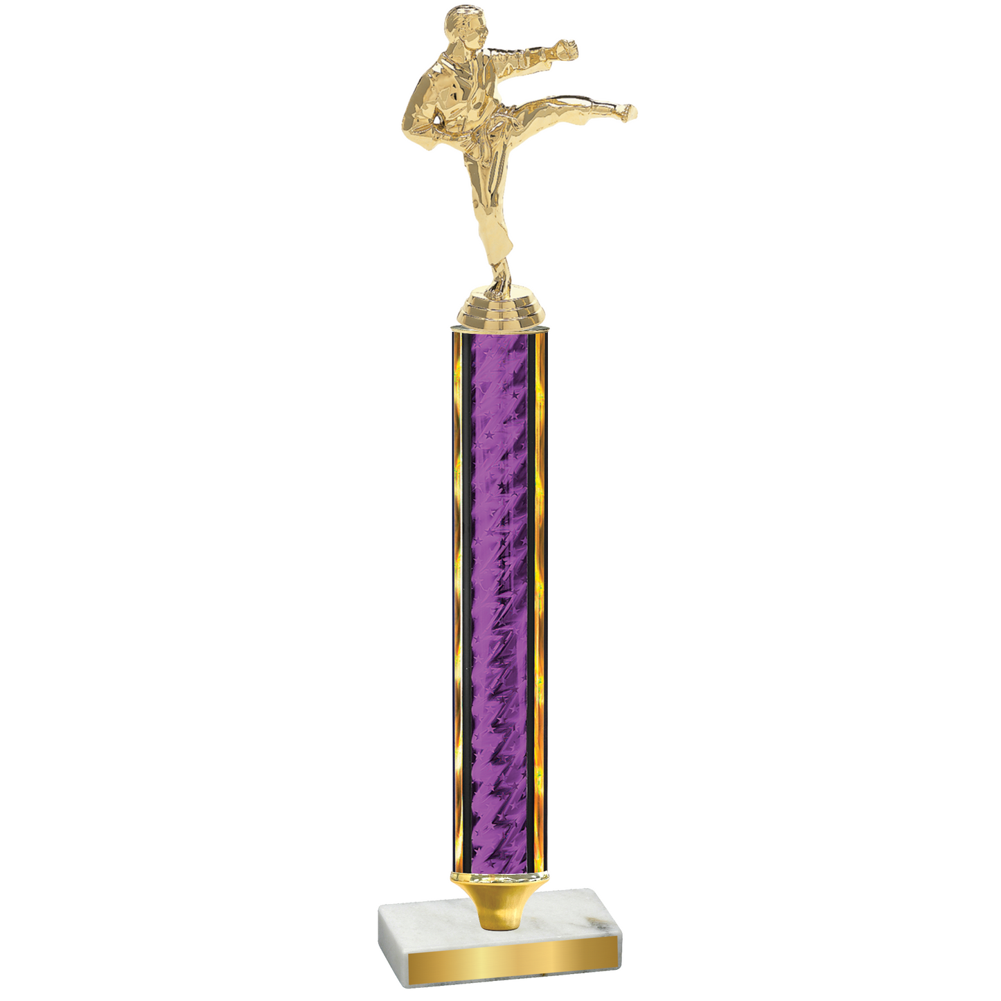 Value Purple Glacier Karate Trophy