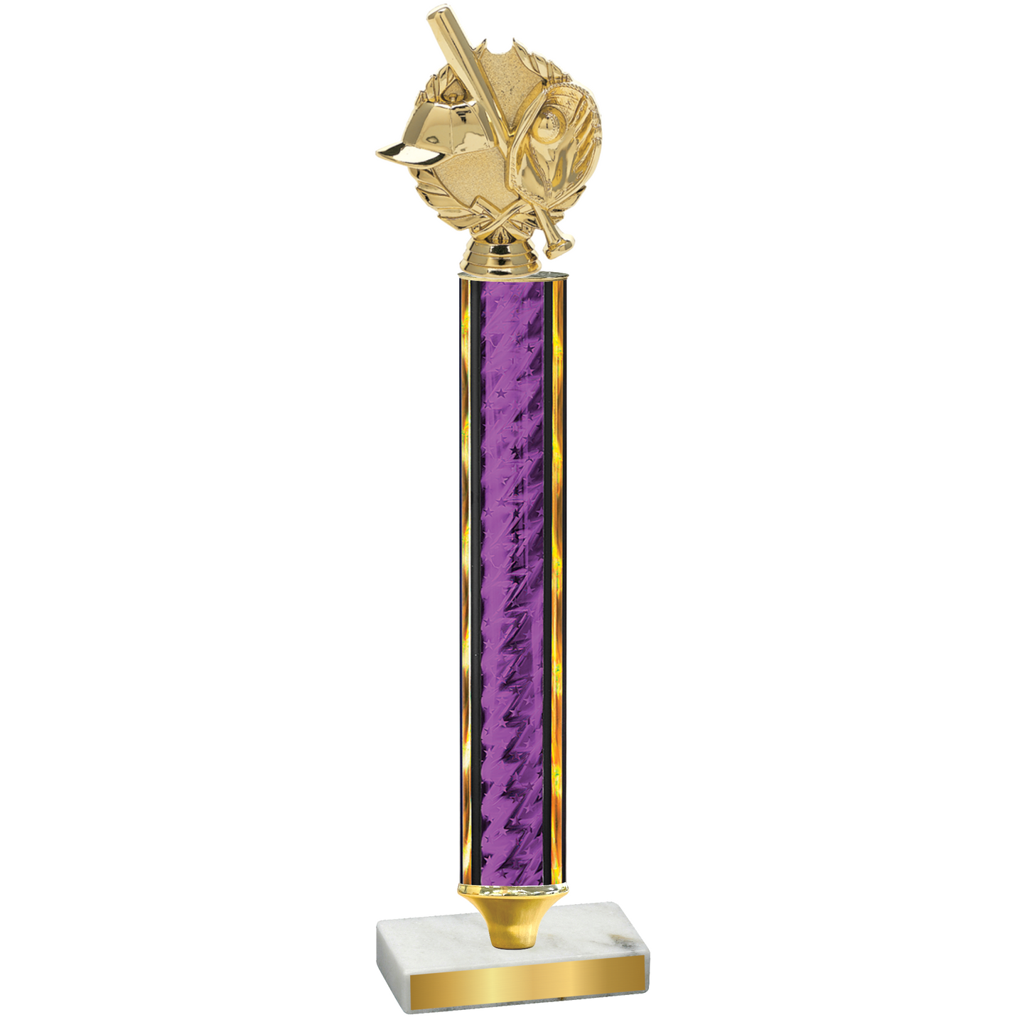 Value Purple Glacier Baseball Trophy