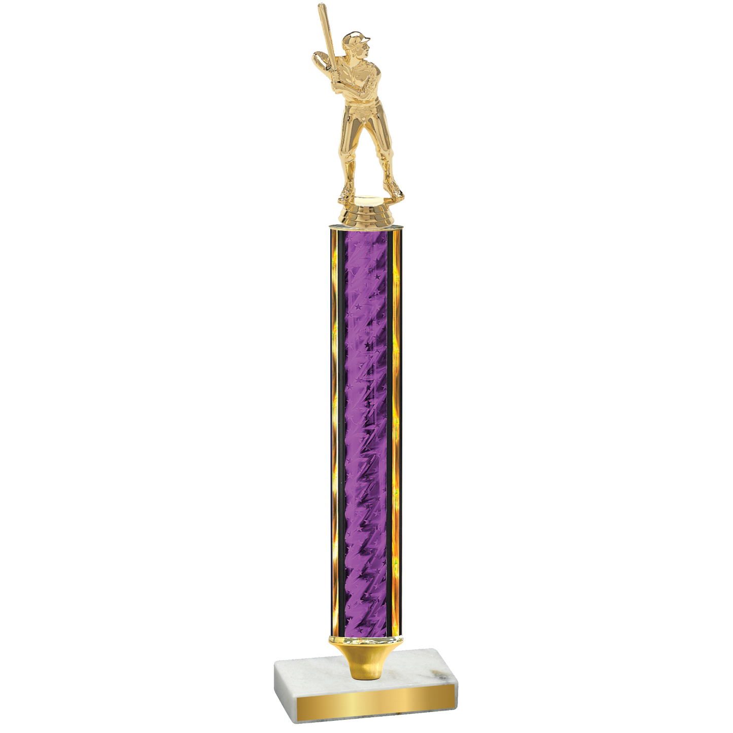 Value Purple Glacier Baseball Trophy