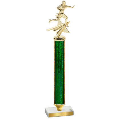 Value Green Glacier Flag Football Trophy