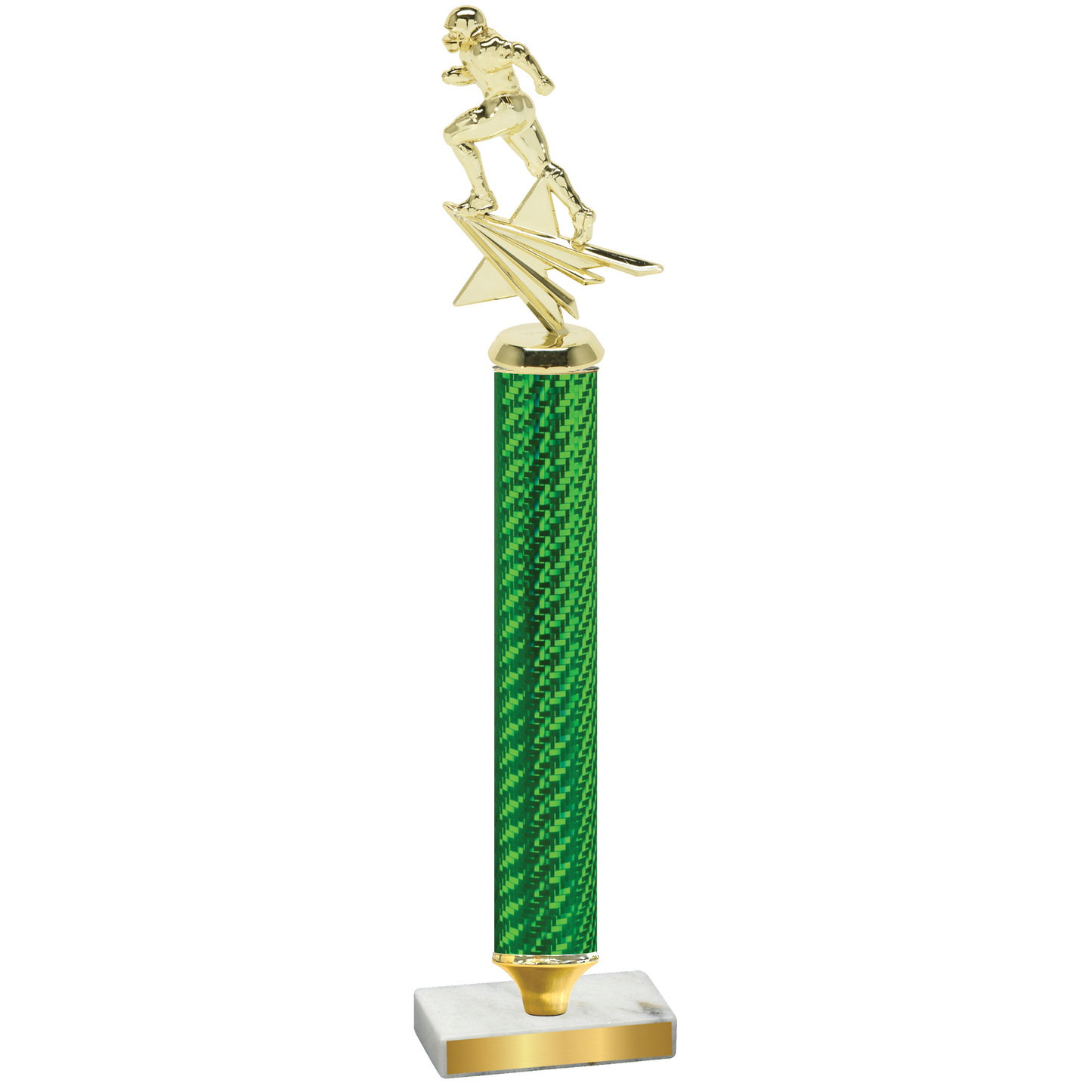 Value Green Carbon Fiber Football Trophy